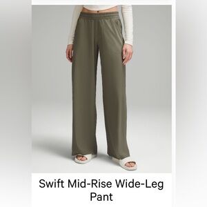 lululemon athletica Swift Mid Rise Wide-Leg Pants